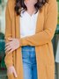 Yellow Cotton Long Sleeve Sweater