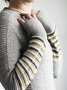 Long Sleeve Crew Neck Casual Sweater
