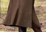 Vintage Ruched Plain Skirt