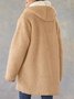 Hoodie Cotton-Blend Long Sleeve Jacket