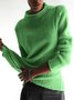 zolucky Elegant Long Sleeve Paneled Sweater