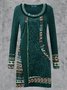 Plus Size Casual Long Sleeve Dresses
