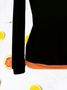 Black Sheath Vintage Knitted Color-Block Hoodies & Sweatshirt