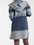 Vintage Ombre Autumn Split Joint Long sleeve Shawl collar Wool-Blend Jacket for Women