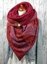 Red Printed Casual Scarves