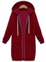 Long Sleeve Hoodie Shift Casual Coat for Women