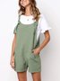 Solid Pockets Casual Jumpsuit & Romper