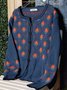 Women Vintage Plus size Casual Knitted Sweater coat