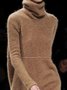 Turtleneck Cotton-Blend Vintage Sweater