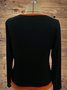 Black Sheath Vintage Knitted Color-Block Hoodies & Sweatshirts