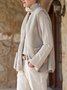 Beige Turtleneck Casual Simple And Comfortable Sweater