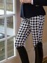 White Tc Checkered/plaid Sports Pants