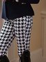White Tc Checkered/plaid Sports Pants