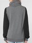 Gray Long Sleeve Pockets Outerwear