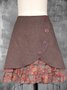Vintage Floral Winter Ruffle Front Skirt