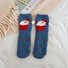 Christmas socks embroidery three-dimensional household coral velvet cartoon socks Xmas Socks