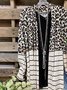 Brown Shift Long Sleeve Outerwear