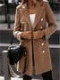 Long Sleeve Wool Blend Casual Coats Overcoat