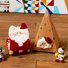 Christmas socks embroidery three-dimensional household coral velvet cartoon socks Xmas Socks