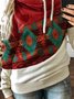 Hoodie Casual Cotton-Blend Color-Block Sweatshirt