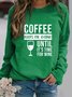Long Sleeve  Printed  Polyester   Crew Neck  Winter Top
