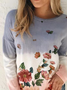 Floral Long Sleeve Sweatshirt