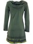Casual Long Sleeve Printed Knitting Dress