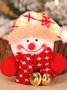 Christmas Santas Deer Snowman Decorations Gifts Glowing Hanging Bell Brooch
