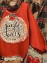 Christmas loose long sleeve printed Sweatshirt Xmas Hoodies