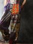 Casual Sleeveless Cotton-Blend Vintage Jumpsuit & Romper