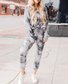 New Women Chic Vintage Holiday Vintage Boho Plus Size Crew Neck Shift Two Piece Sets