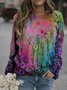 Colorful Dandelion Painting Print Fleece Sweatshirts