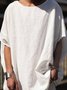 Plain Short Sleeve Casual T-shirt