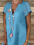 Shift Short Sleeve Boho Blouse