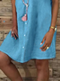 Shift Short Sleeve Boho Blouse