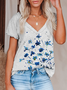 Short Sleeve Forget me not Floral T-shirt