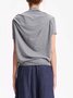 Solid Casual Short Sleeve T-shirt