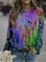 Colorful Dandelion Painting Print Fleece Sweatshirts