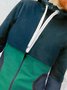 Plus Size Casual Cotton-Blend Floral Knit coat