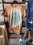 Casual summer short-sleeved Cowgirl T-shirt
