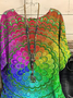 Plus size Hippie Short Sleeve Tops
