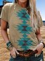 Shift Short Sleeve Tribal Casual T-shirt