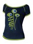 Short Sleeve Cotton-Blend Casual T-shirt