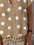Shift Geometric Holiday V Neck T-shirt
