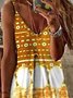 Sleeveless Cotton-Blend Knitting Dress