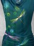 Floral Animal Casual Cotton T-shirt