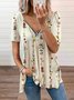 Floral Shift Short Sleeve Casual T-shirt