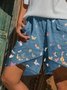 Cotton Butterfly Casual Shorts