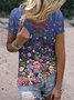 Holiday Shift Short Sleeve Suede T-shirt