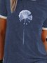 Cotton-Blend Short Sleeve Crew Neck T-shirt